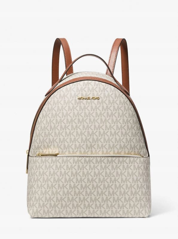 MICHAEL KORS SHEILA Sacà dos Logo Moyen - Vanille