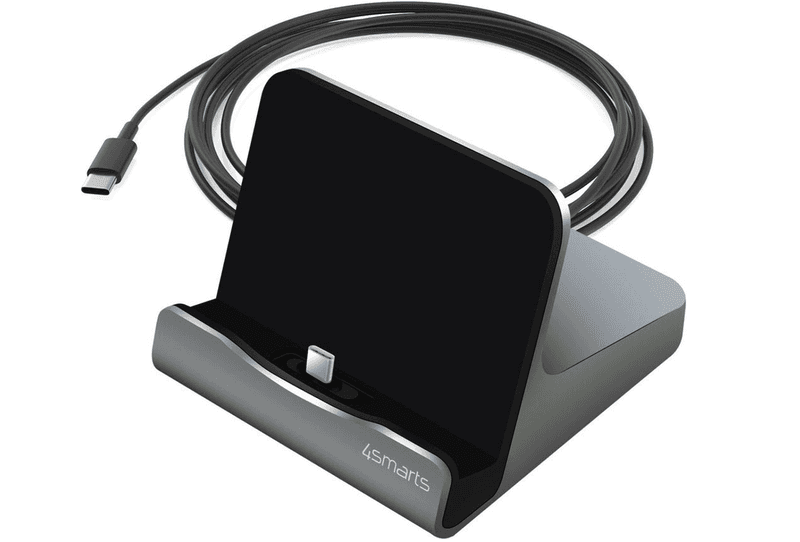 4smarts VoltDock 60W USB-C Docking Oplaad Station Gunmetal