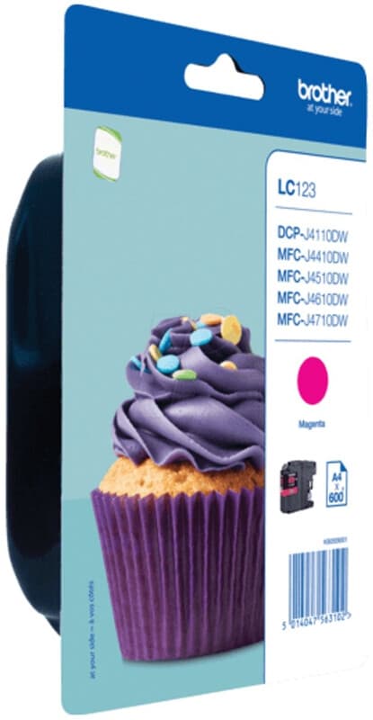 Brother LC123MBP originele inktcartridge - magenta - 1 stuk