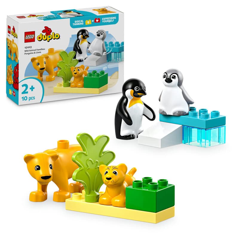 LEGO DUPLO Town 10442 Families van wilde dieren: pinguïns en leeuwen