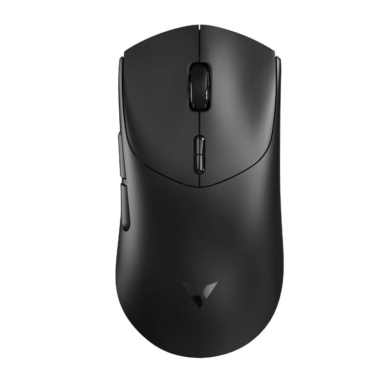 RAPOO VT7 draadloze gamingmuis, echte 8K-pollingsnelheid, lichtgewicht van 53 g, batterijduur tot 750 uur, Nordic nRF54L15 MCU, mechanische schakelaar met 100 miljoen schakelingen, 10 programmeerbare knoppen, macro-ondersteuning - zwart