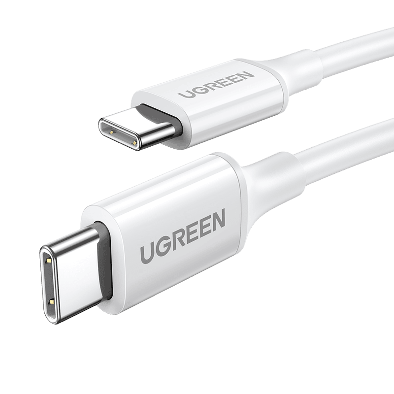 UGREEN USB 2.0 Type-C kabel M-M, nikkel ABS wit, 1 m