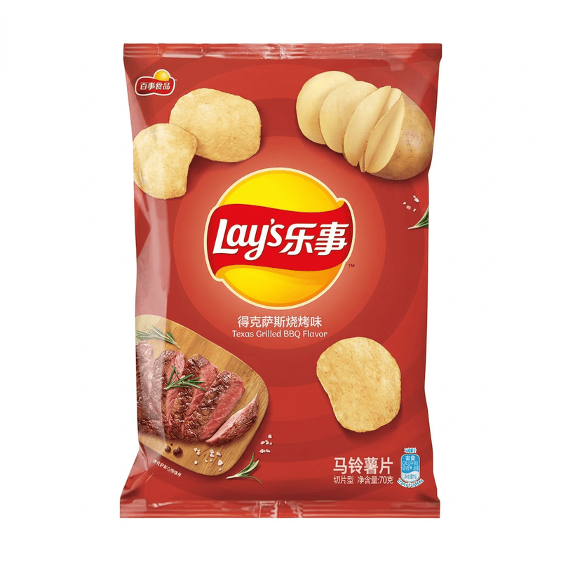 Lay's aardappelchips Texan BBQ 70g