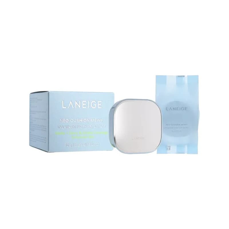 Laneige NEO Cushion Foundation (blauw) 17W (volle inhoud + navulling (2 x 15 g)) 30 g