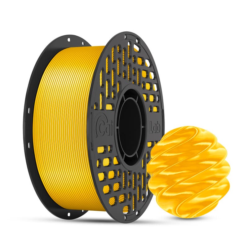 CAILAB PLA Silk 3D-printer Filament, Effen kleur - Zonnegoud