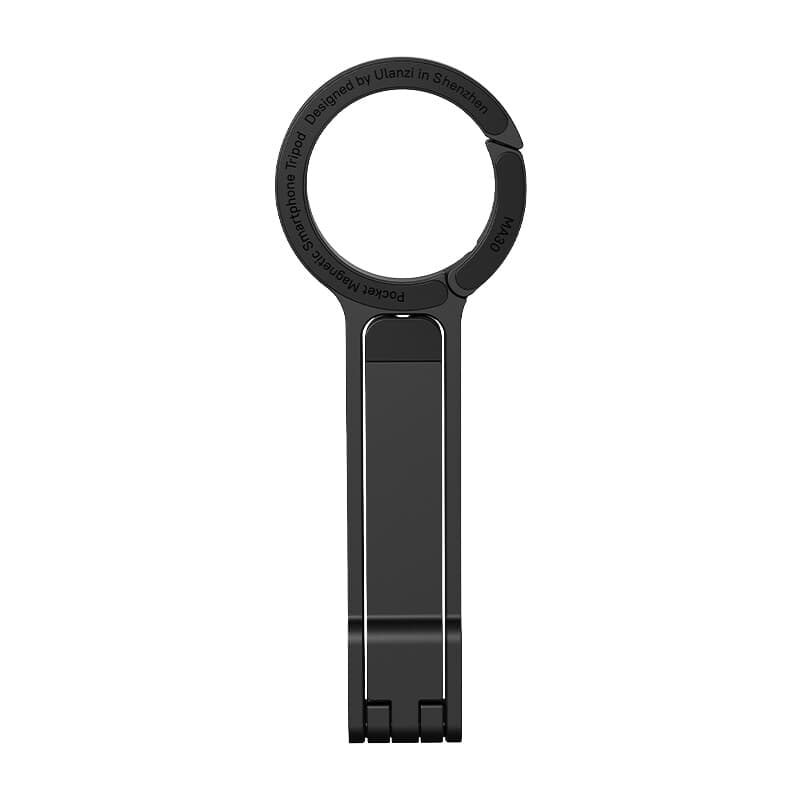 Ulanzi MA30 Mini Magnetisch Smartphone Statief – MagSafe Mount – Opvouwbaar – Draagbaar Tafel Statief – met Karabijnhaak – Zwart