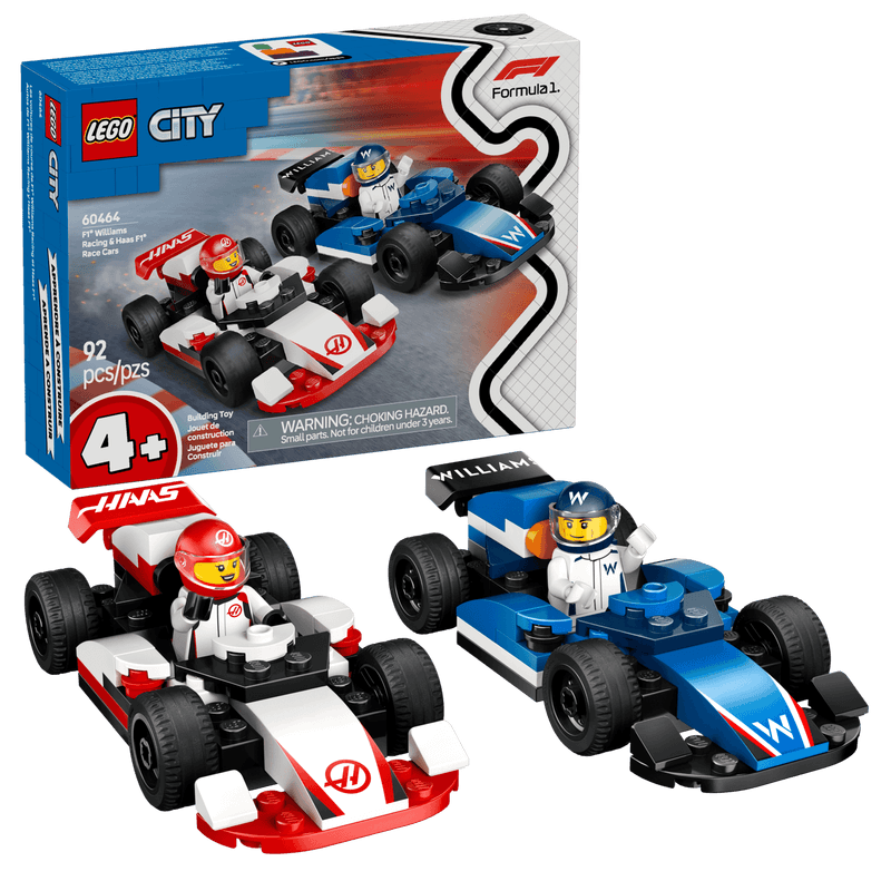 LEGO City 60464 F1® Williams Racing&Haas F1® Racewagens