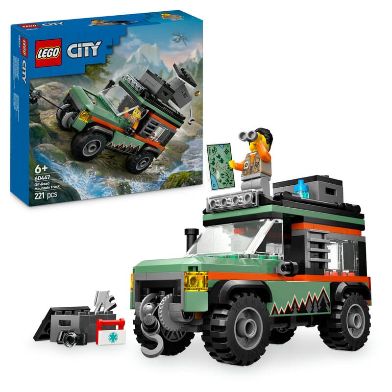 LEGO City 60447 4x4 terreinwagen voor in de bergen