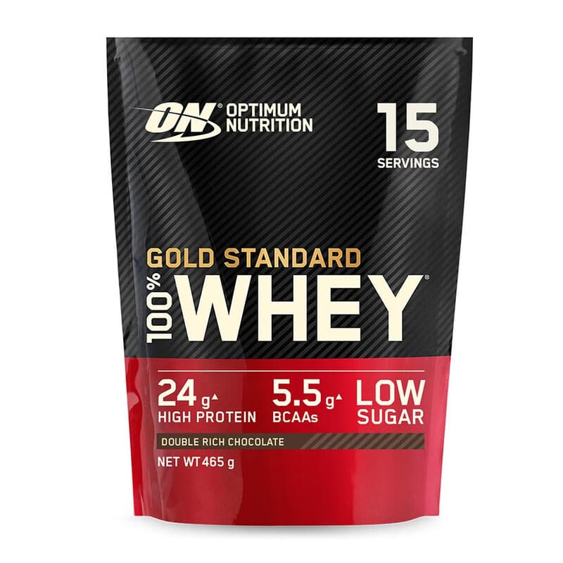 Optimum Nutrition Gold Standard 100% Whey proteïne, dubbel rijke chocolade 465 g (15 porties)