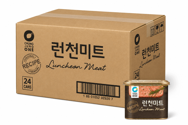 CHUNG JUNG ONE Luncheon Meat Varkensvlees 24 x 340 g
