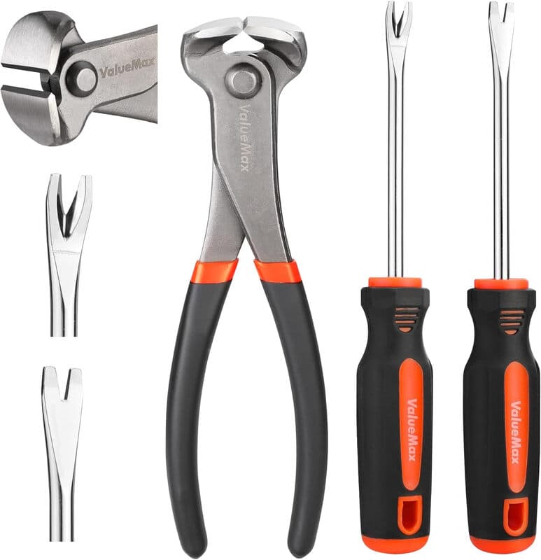 ValueMax eindknipper, nagelhak en klophaken, 3-delige set, 185 mm, magnetiseerbaar