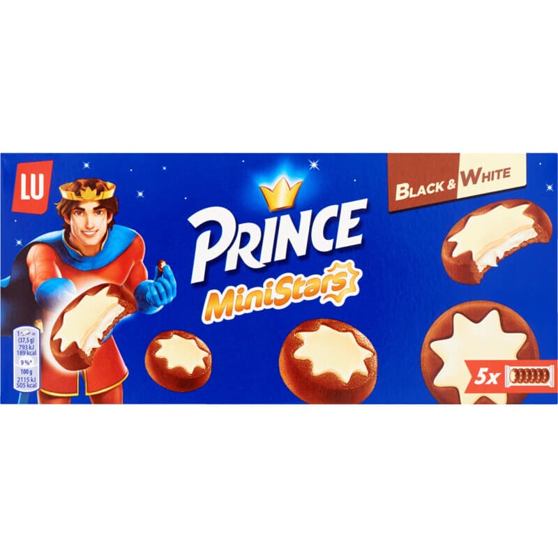 Lu Prince Ministars Cookies Zwart&Wit - 187 g