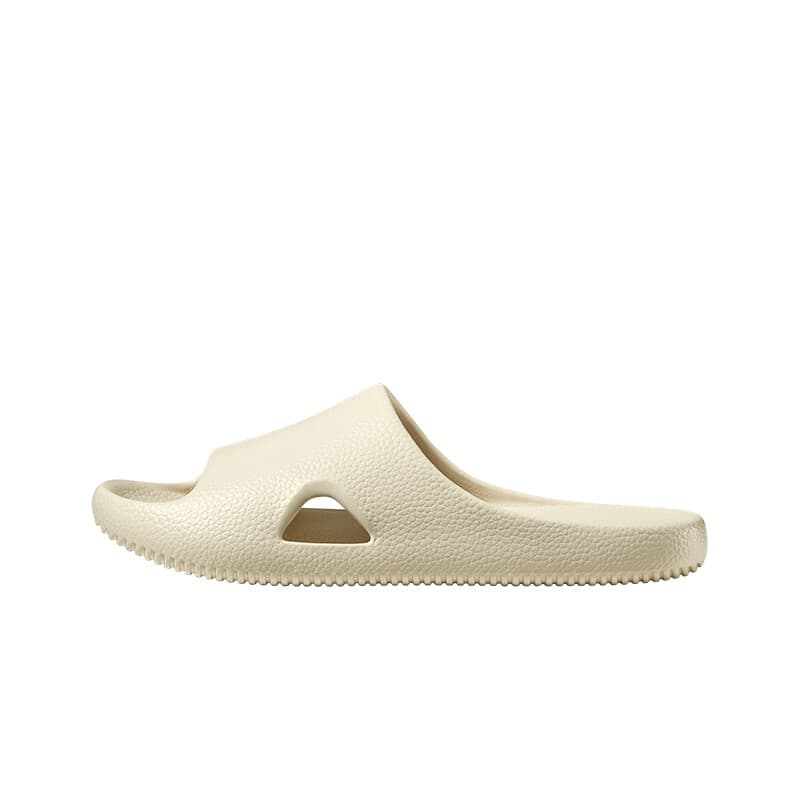 PUXI badslippers van lycheehout, licht zand, maat 42-43, unisex, minimalistische mode