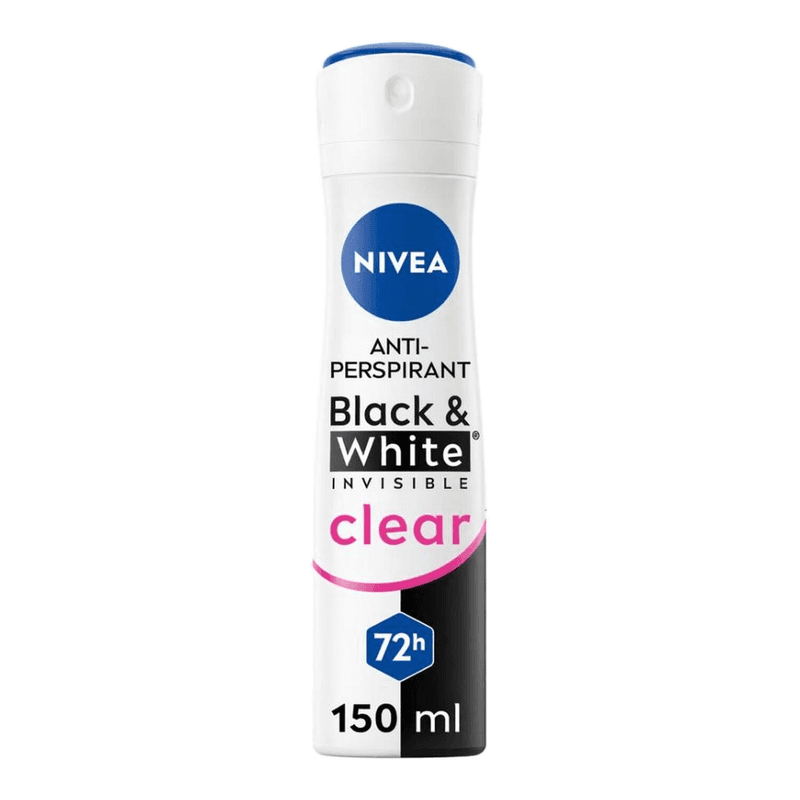 NIVEA Black&white invisible clear 72u anti-transpirant deodorant 150 ml