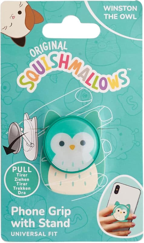 Squishmallows telefoonhoesje met standaard Winston de uil