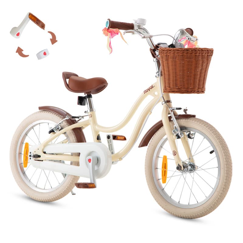 RoyalBaby + Kids fiets + Aluminium EZ Stargirl + Chocolade 14 inch, Nettogewicht 9,2 kg