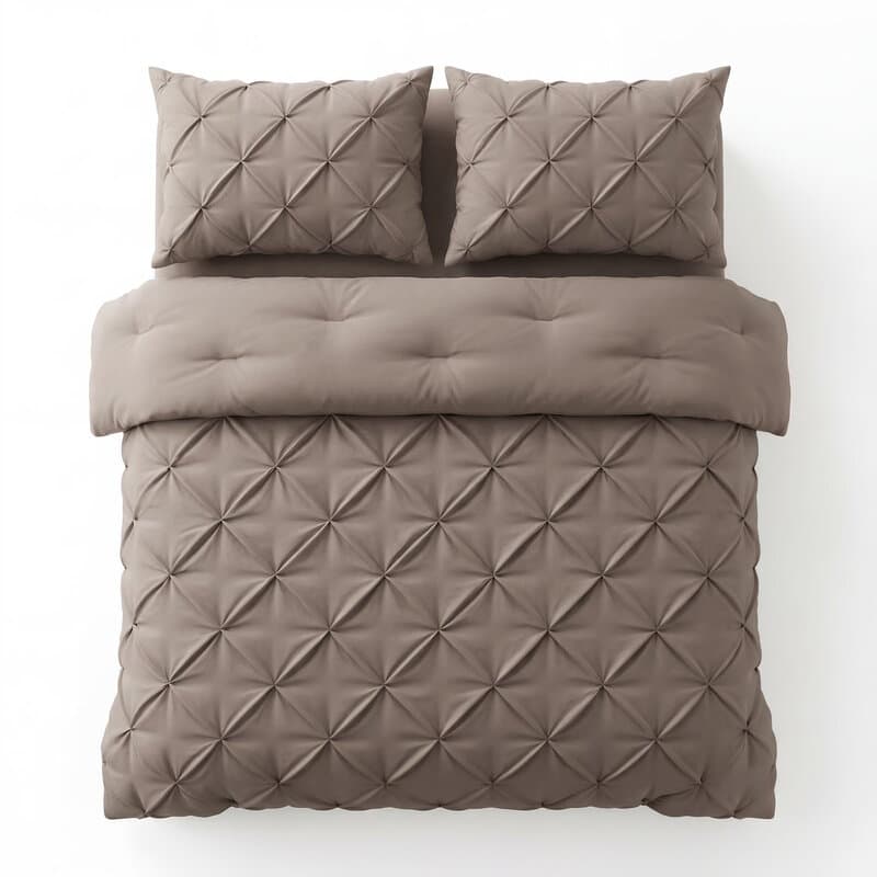 Sleeptime® 2 in 1 Dekbed zonder Overtrek Pintuck - Wasbaar Dekbed - 240x220 - Taupe