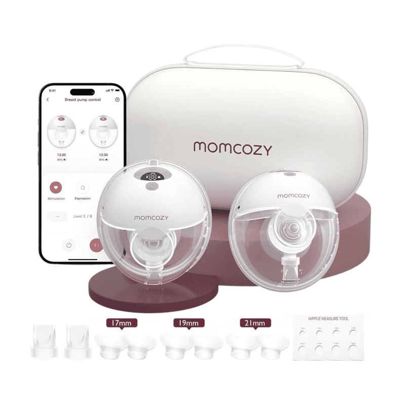 Momcozy M5 Slimme App-gestuurde Borstkolf - Dubbelpak - Grijs