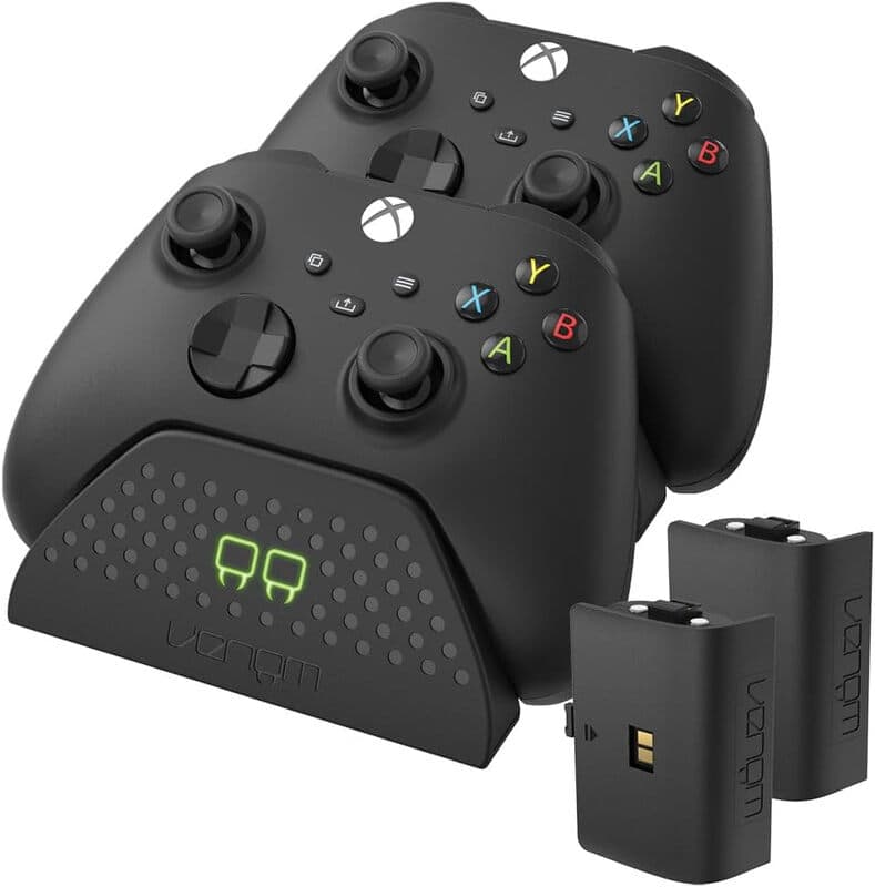 Venom dubbele oplaadstation met 2 oplaadbare batterijen - Zwart - Xbox Series/Xbox One