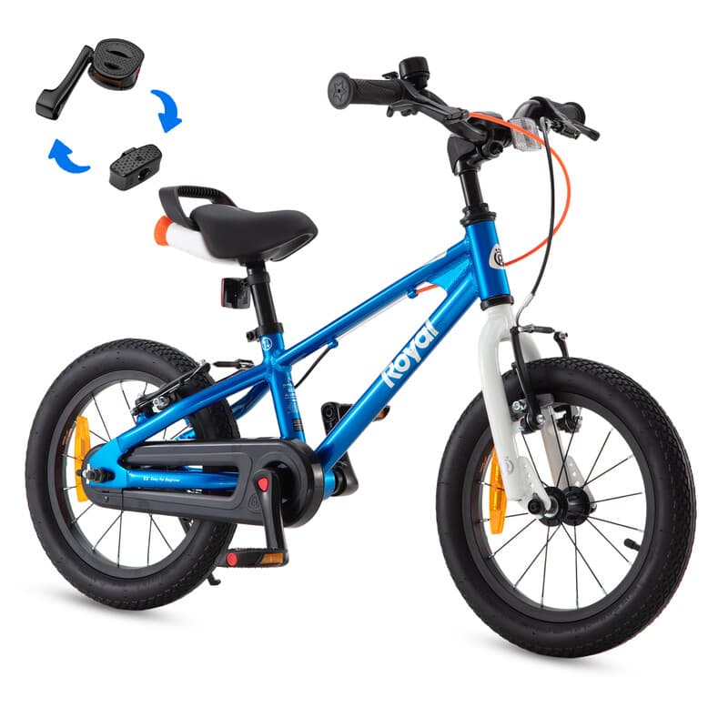 RoyalBaby+Kids fiets+ Aluminium EZ Freestyle+ 16 inch blauw, Netto gewicht 7.8 kg