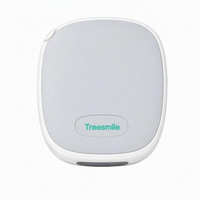 Treesmile AR06 AC-gevoede compressor nevelgenerator wit 3 nevelstanden rond touchpaneel continue nevelafgifte thuisrespiratieverzorging