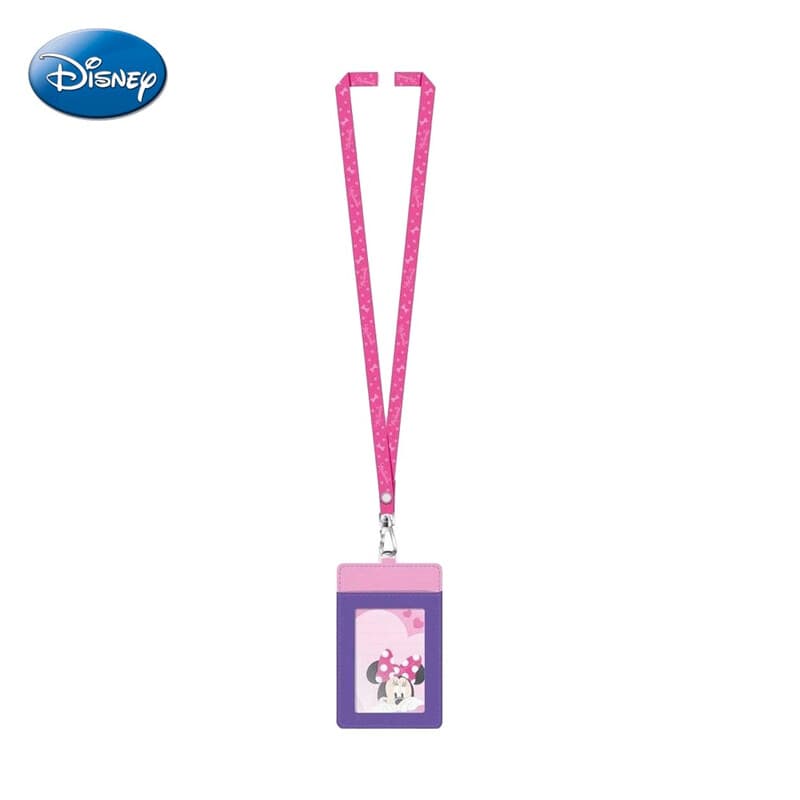 Disney Minnie Mouse lanyard en kaarthouder, officieel gelicentieerd, schattig stippenontwerp, ID-hoes accessoire cadeau