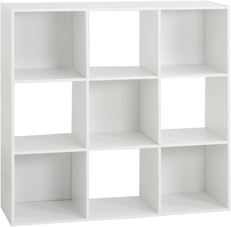 5five Compartimentenkast met 9 Planken - Wit, 100,5 x 32 x 100,5 cm