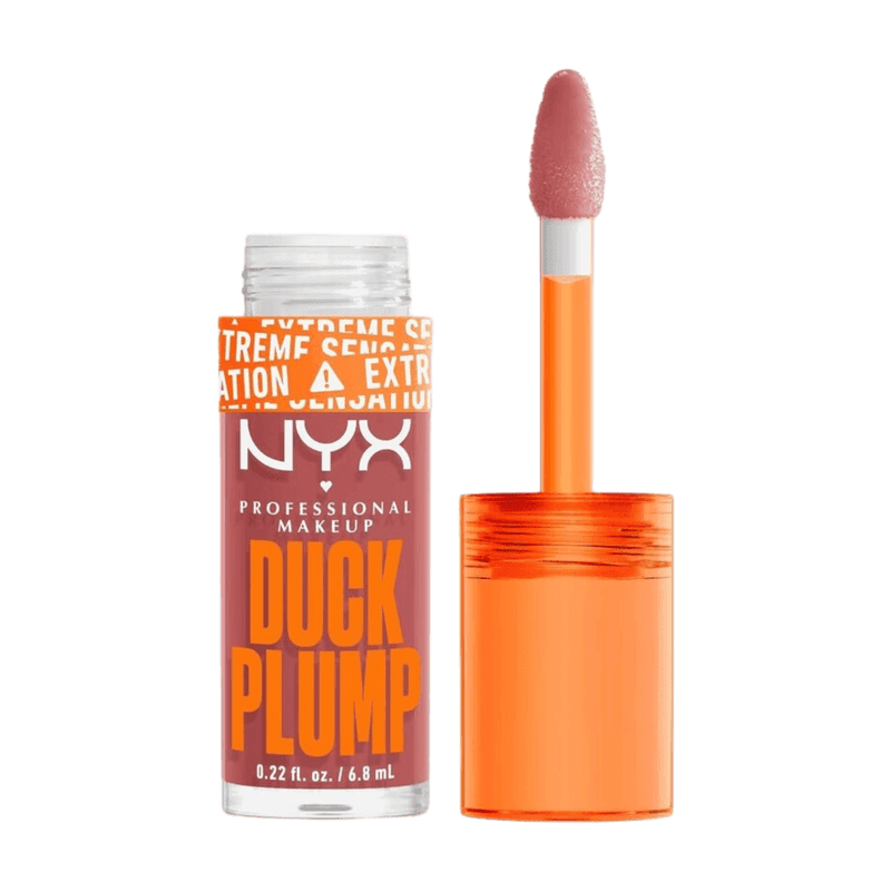NYX lipgloss met volume-effect: intense kleur, hoge pigmentatie, glans, kruidige gember, veganistisch, 03 Nude Swings