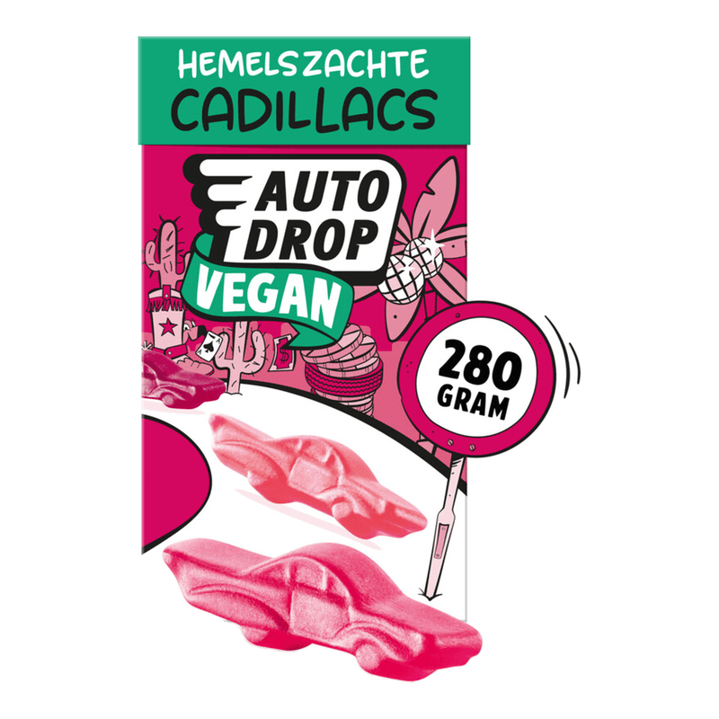 Autodrop Vegan Cadillacs - 280 g, Vegan, Glutenvrij