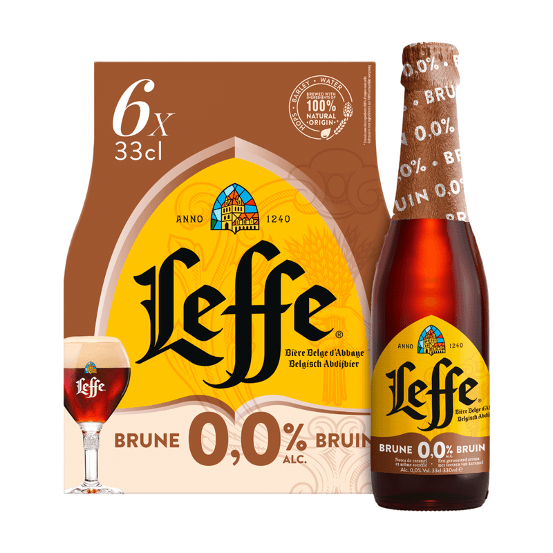 Leffe Bruine Bier - 6 x 330 ml