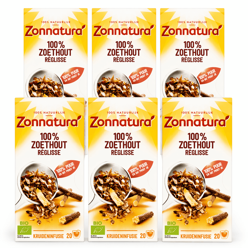 Zonnatura Zoethout Infusie Kruidenthee - 6 x 20 St