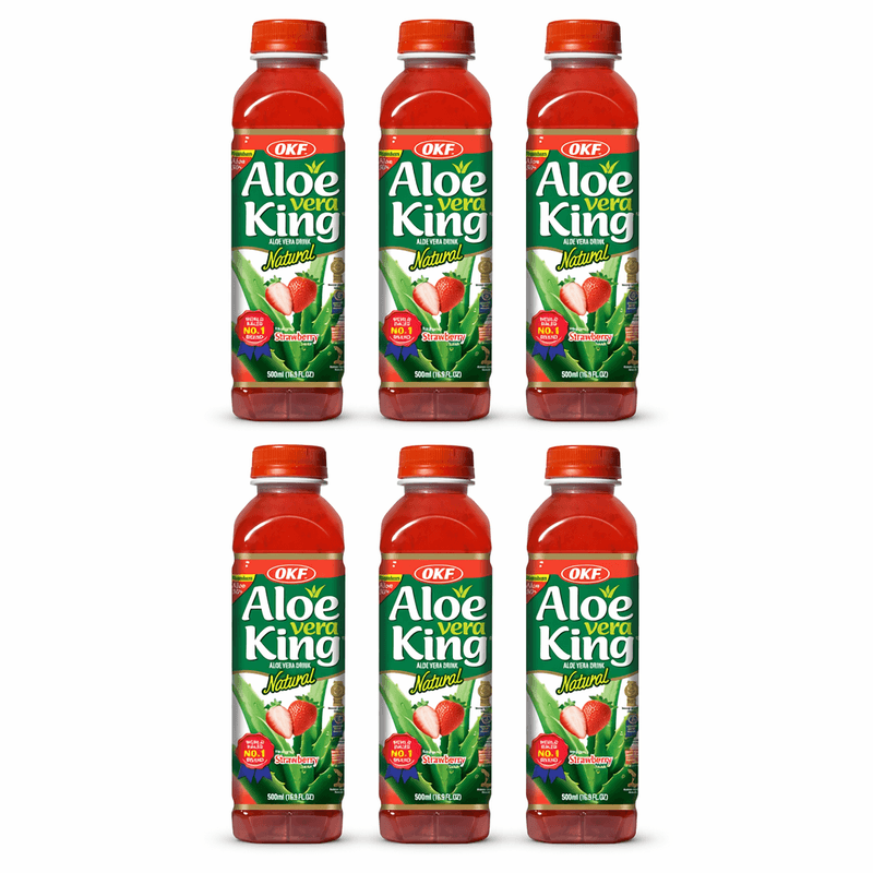 OKF Aloë Vera Drank Aardbei 500 ml x 6
