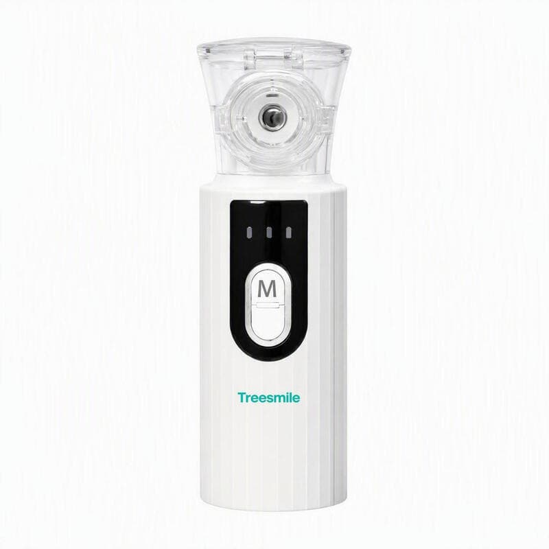 Treesmile JM-817 Mesh nevelgenerator Handheld & stil 8 ml medicinenzakje Dubbele nevelstanden ≤25 dB Zelfreinigend Voor thuisgebruik Volwassenen & kinderen