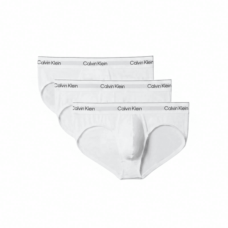 Calvin Klein hip slip 3-stuksverpakking 100 3, wit, heren, 4XL