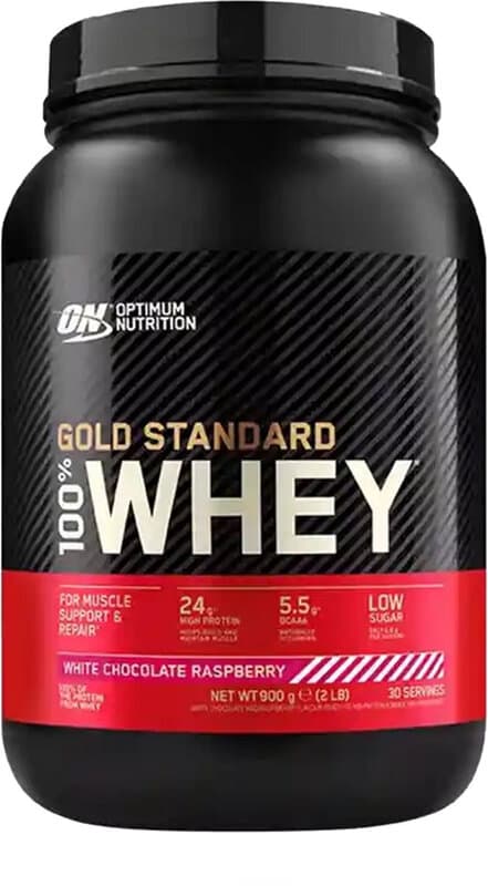 Optimum Nutrition Gold Standard 100% Whey Protein Witte chocolade&Framboos 900 g (30 porties)