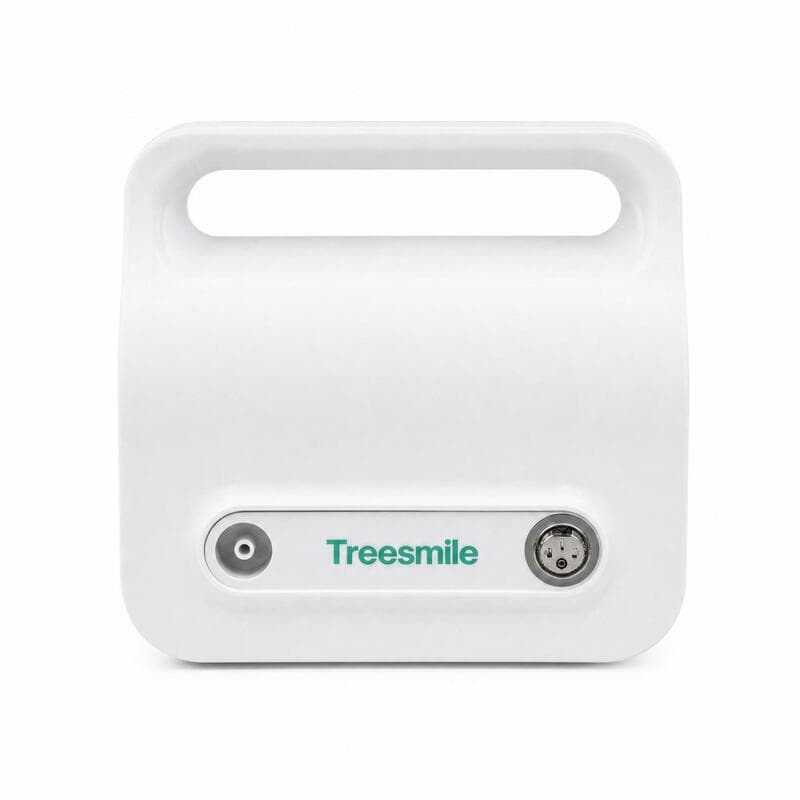 Treesmile AR01 AC-gevoede compressor nevelgenerator wit 3 nevelstanden fijne neveldeeltjes ingebouwde draaggreep thuisrespiratieverzorging