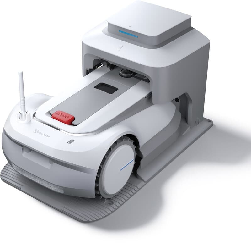 ECOVACS Goat maaimachine G1-800, Automatische maaimachine met navigatiebeacons, AIVI 3D, RTK-navigatie en de mogelijkheid om tot 16 maaizones aan te maken via de mobiele app. Ontgrendel ongeëvenaarde doorkomst in de buitenlucht met onze uitzonderlijke pre