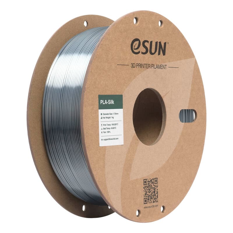 eSUN PLA-Silk Grijs / Grey - 1 kg - 1.75 mm - 3D printer en 3D pen filament