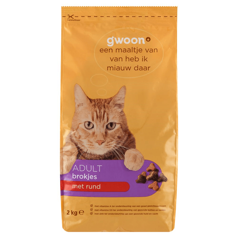 G'woon Cat Treats with Meat Bag 2000 g