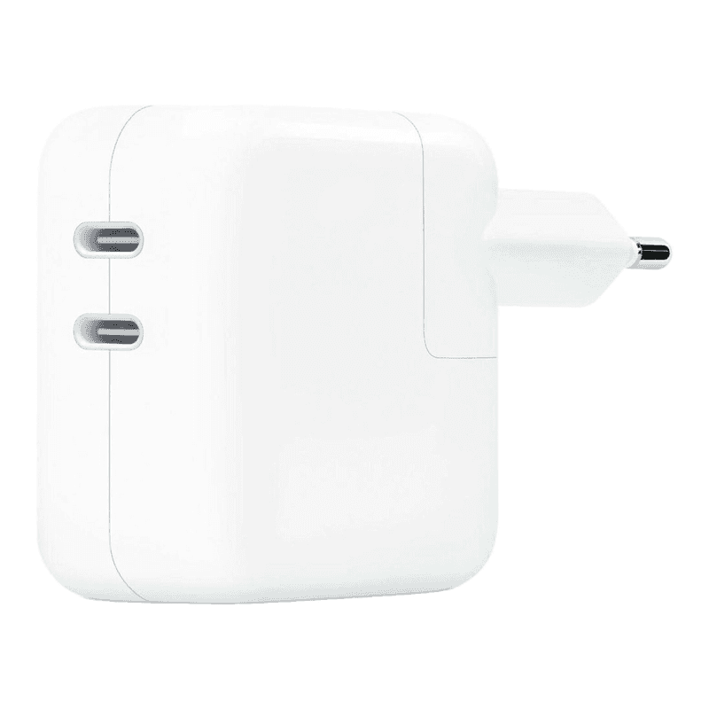 Originele Apple - 35W - Dual Power Adapter - 2x USB-C Poorten - Wit