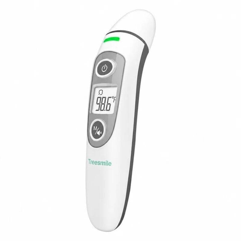 Treesmile FC-IR100 Infrarood Thermometer Wit Oor Voorhoofd & Object 3-in-1 Modus Thuisgebruik Hele Familie Optionele Oortips Directe Temperatuurmeting