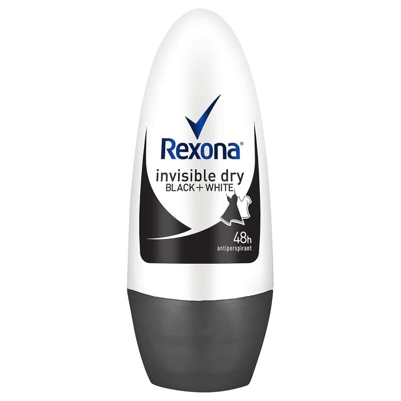 Rexona deodorant roller - onzichtbaar zwart&wit 50 ml