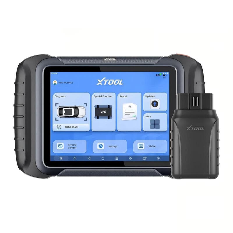 XTOOL D8W OBD2-scanapparaat, draadloos, bidirectioneel, met topologie, ECU-coding, 42 Reset, actieve tests, kruipas herleren, PMI voor alle systemen, CAN FD/DoIP, FCA, 3 jaar updates