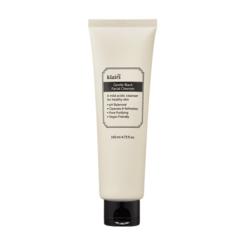 dear, klairs Milde zwarte gezichtsreiniger 140 mL