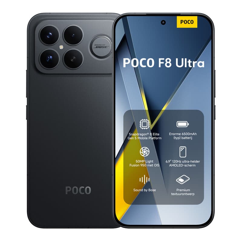 Xiaomi Poco F8 Ultra 5G - 16GB 512GB - Zwart