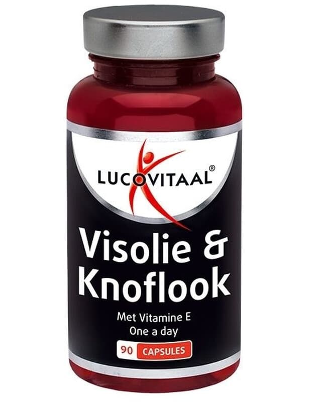 Lucovitaal Visolie&Knoflook met Vitamine E One a day 90 capsules