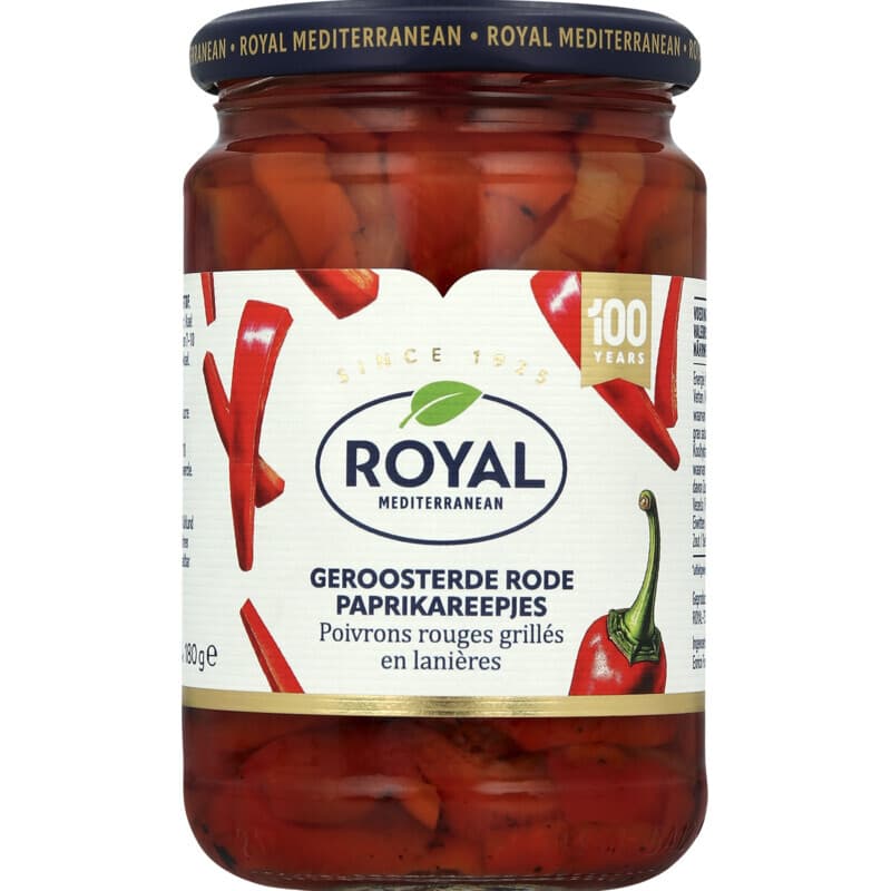 Royal Geroosterde Rode Paprika Reepjes - 310 g