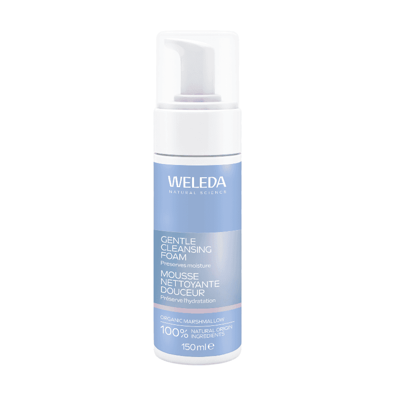 WELEDA Milde Reinigingsmousse - Gezichtsreiniging - Normale & Gecombineerde huid- Reinigt Mild Tot Diep In Poriën - Verwijdert Make-up & Overtollig Talg Effectief - 100% Natuurlijke Ingrediënten - 150ml