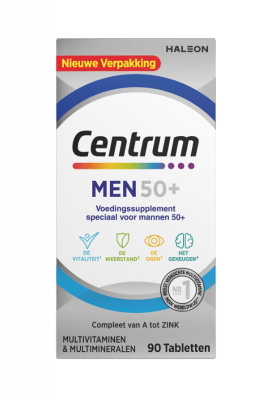 Centrum Men 50+ Multivitamine tabletten 90 stuks