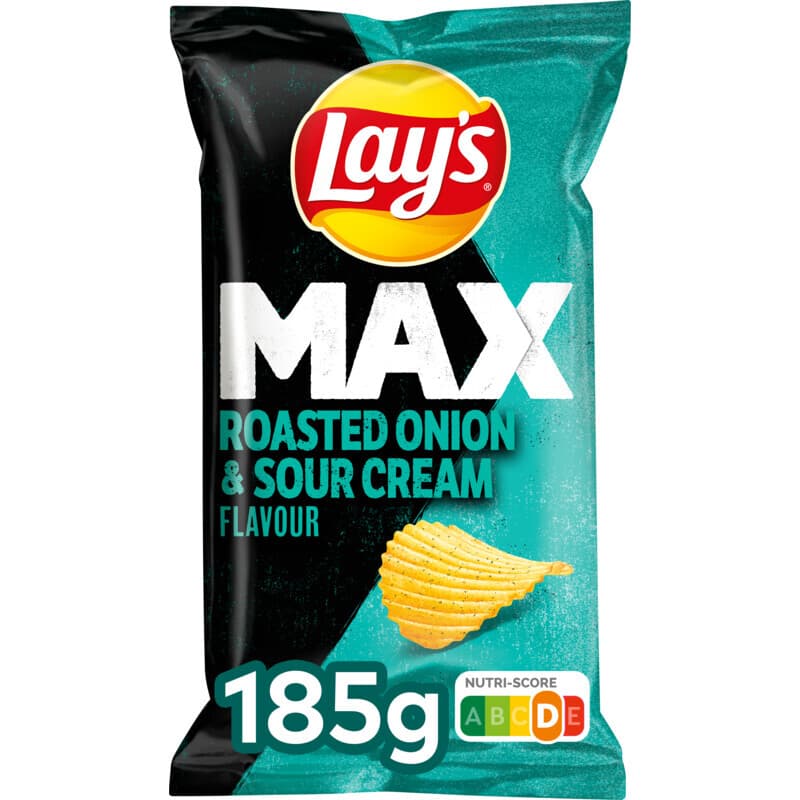 Lay's Max Geroosterde Ui Zuur - 185 g